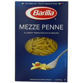 Pasta, Mezze Penne, Barilla